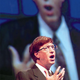At a press conference beamed live to Microsoft shareholders around the globe, Bill Gates announces the company’s patenting of the binary system.